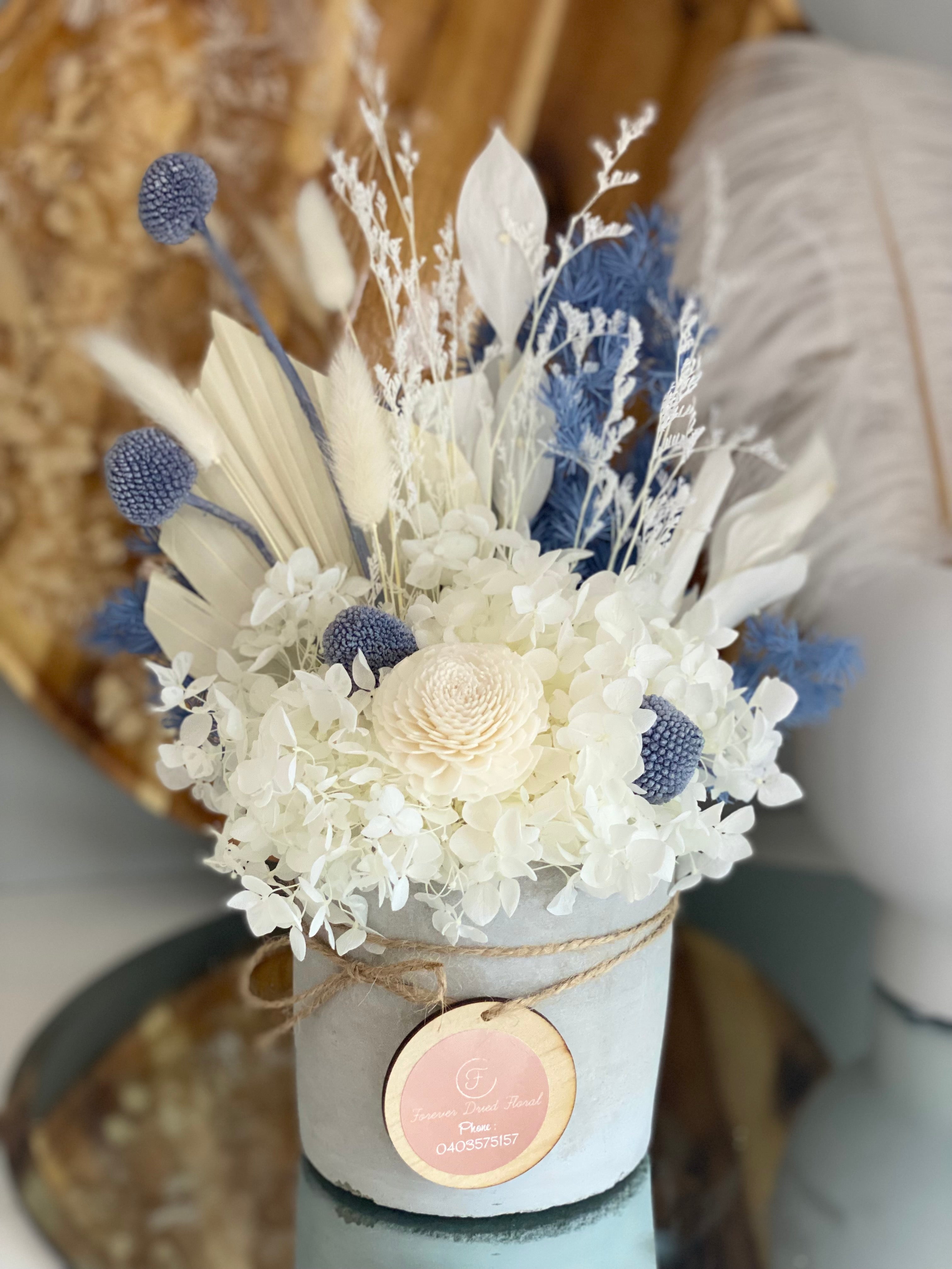 Mini Dusty Blue – Forever Dried Floral